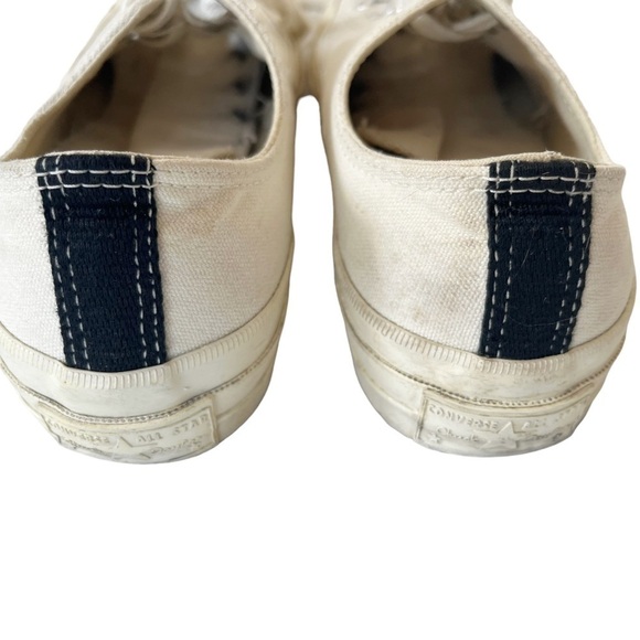 Converse X Comme de Garcons Play Off-White Half Heart Chuck 70 Lo Women's Sz 8 - Picture 5 of 10